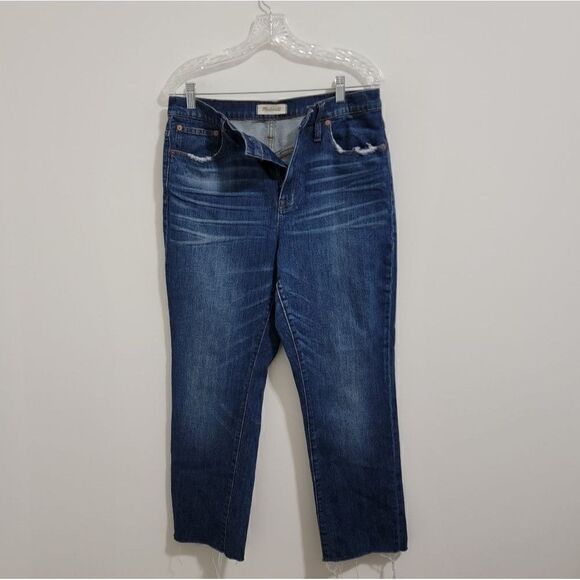 MADEWELL The High-Rise Slim Boyjean Medium Wash Size 29 - Picture 7 of 16